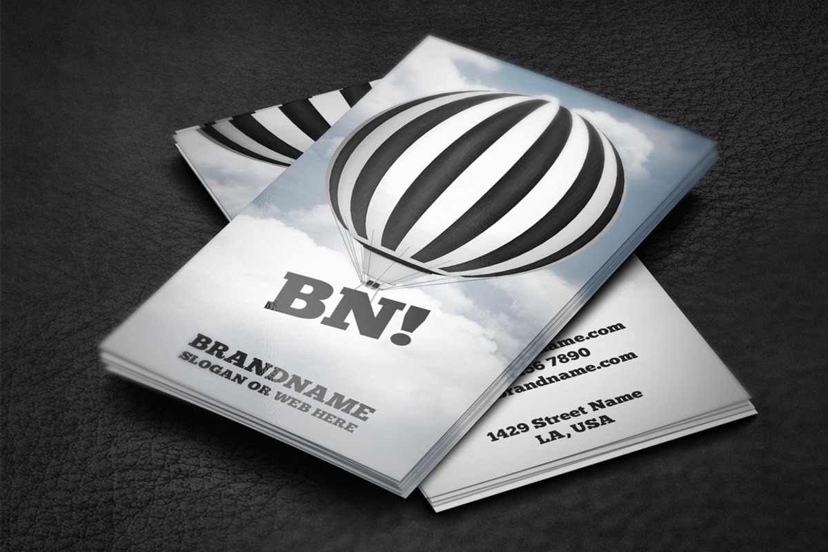 Hot Air Balloon Business Card, a Business Card Template by artnook (Photo 2 of 2)