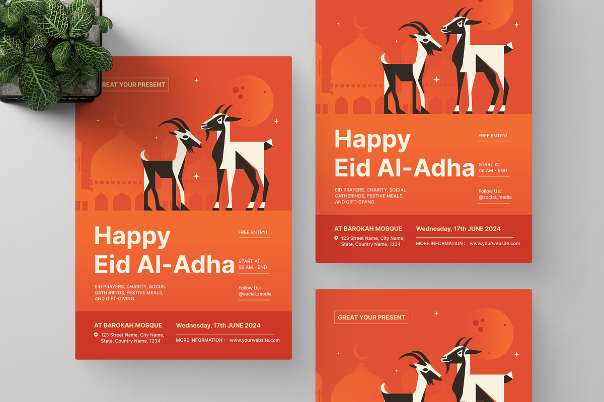 Happy Eid Al-Adha, a Flyer Template by Annora Studio (Photo 5 of 5)