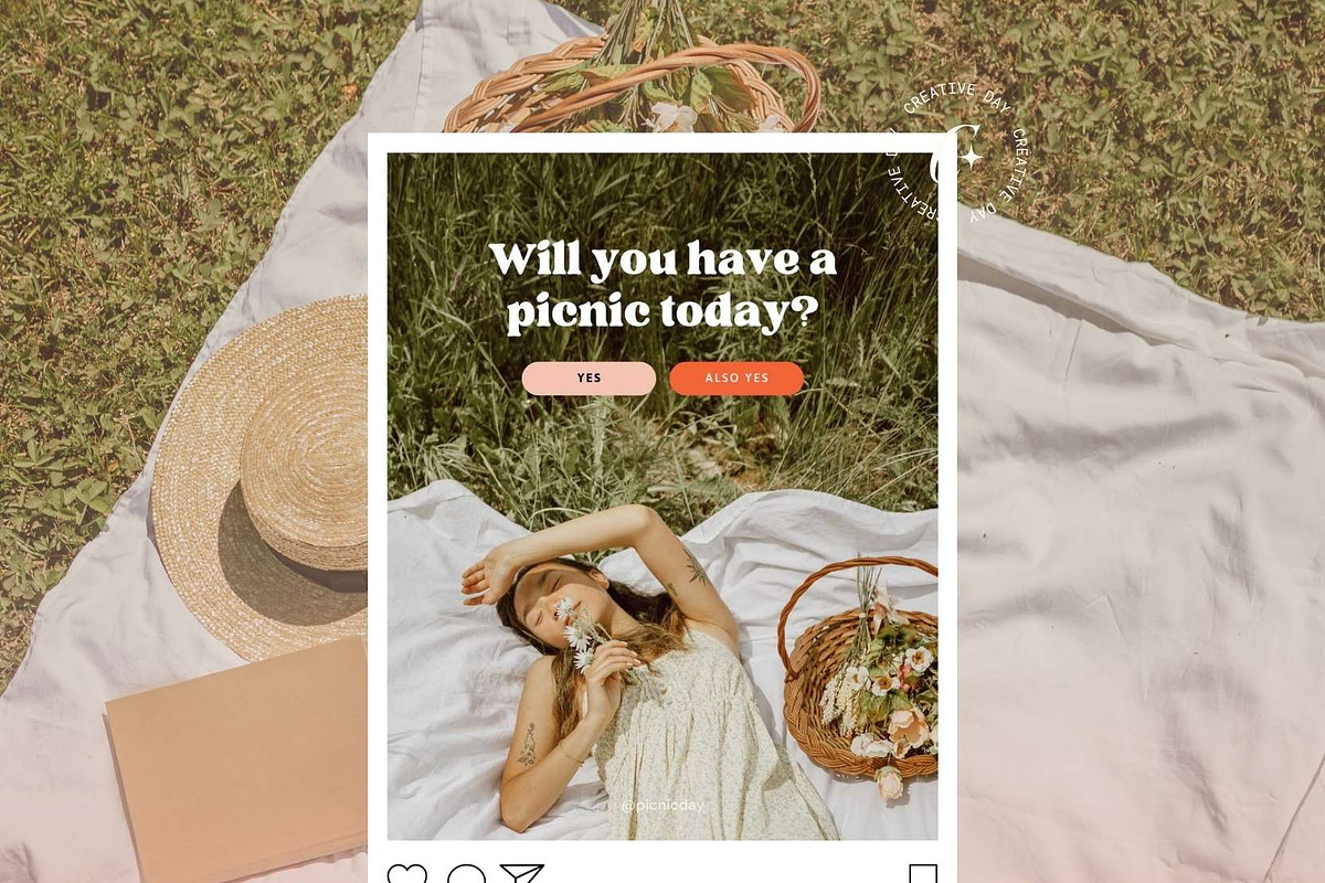 Picnic Day Canva Instagram Posts, a Social Media Template by Creative Day (Photo 7 of 8)