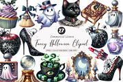 Fancy Halloween Clipart PNG, an Illustration by SinaCreation (Thumbnail 1 of 5)