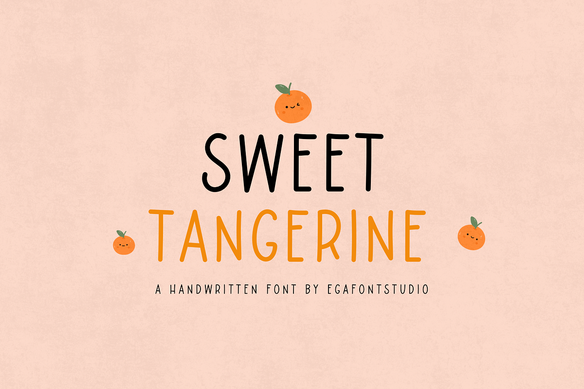 Sweet Tangerine | Handwriting Font, a Handwritten Font by EGAFontStudio (Photo 1 of 8)
