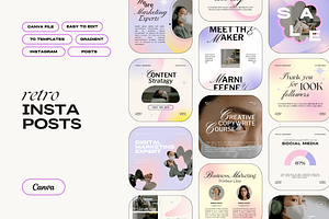 Retro Instagram Post Templates