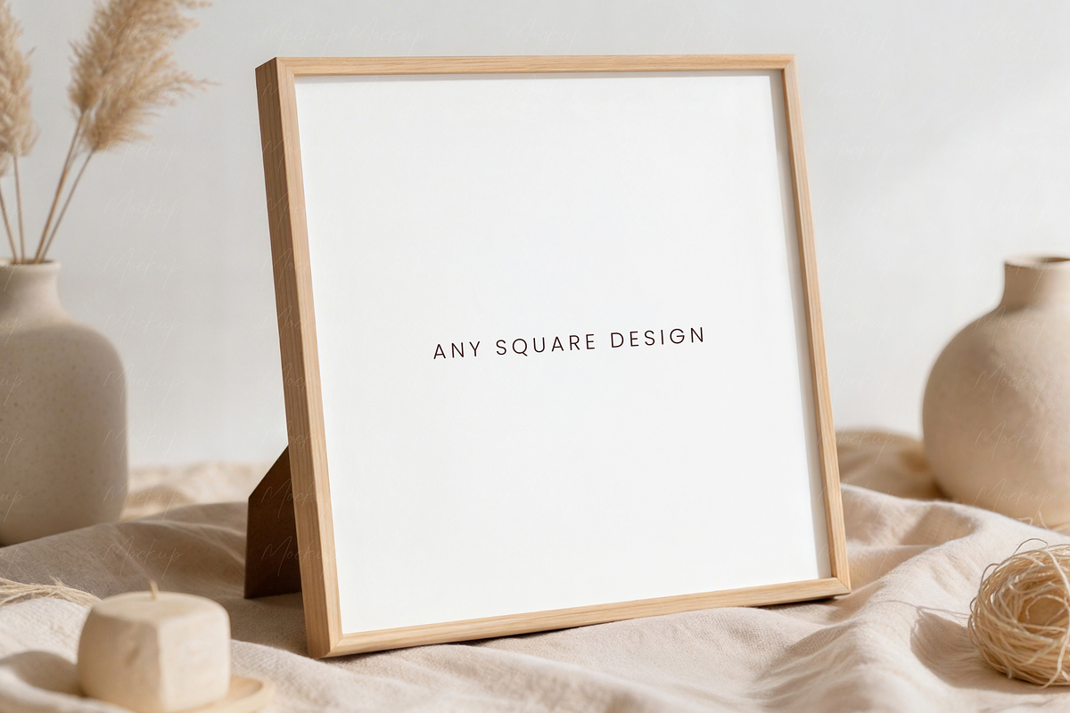 Square Art Print Mockup, a Product Mockup by TatiMockup (Photo 2 of 4)