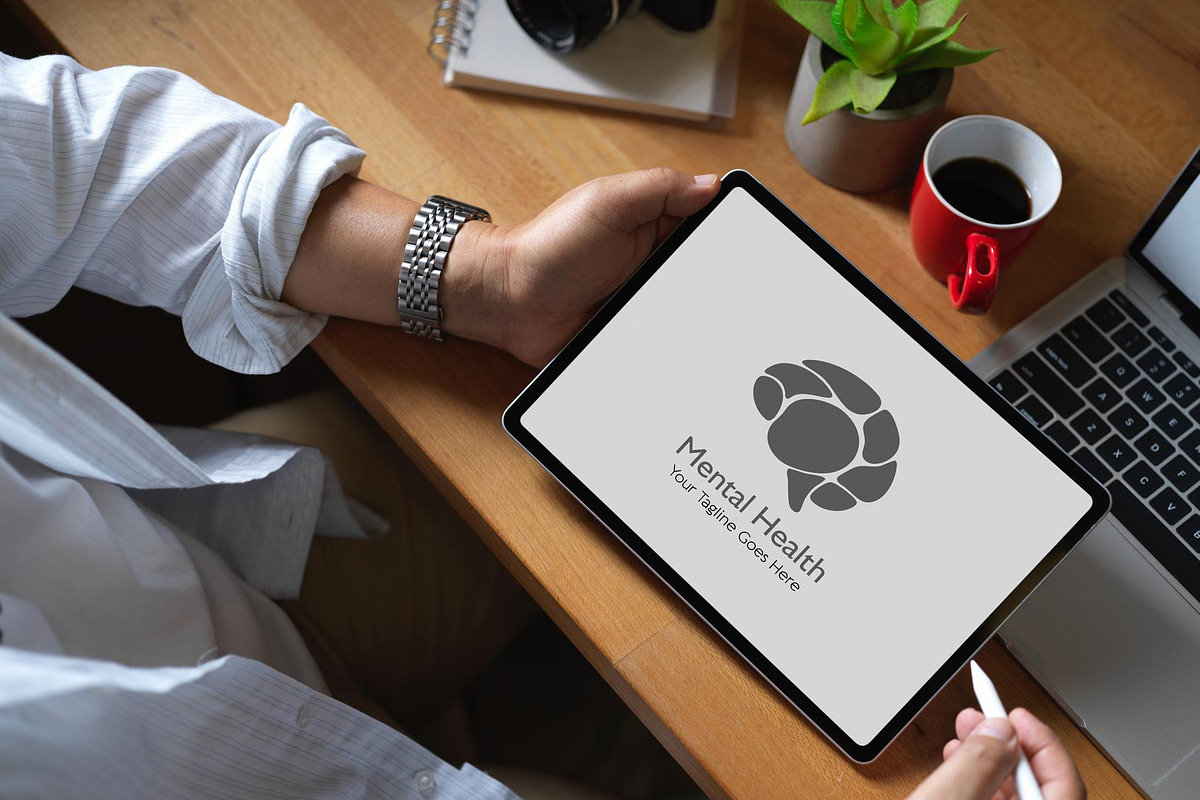 Minimalist Brain Logo Template, a Branding & Logo Template by YUDesignStore (Photo 7 of 9)