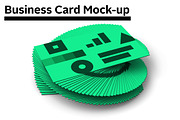 Business Card Mock-up, a Print Template by Madbiologist (Thumbnail 1 of 5)