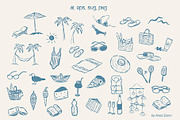 Coastal Life. Vector Illustrations., a Seasonal Illustration by Designwork (Thumbnail 2 of 21)