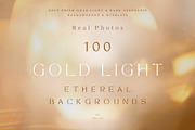 100 Gold Ethereal Light Backgrounds, an Abstract Photo by Allure Art (Thumbnail 1 of 14)