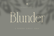 Blunder Modern Serif Typeface, a Serif Font by Alfinart (Thumbnail 1 of 10)