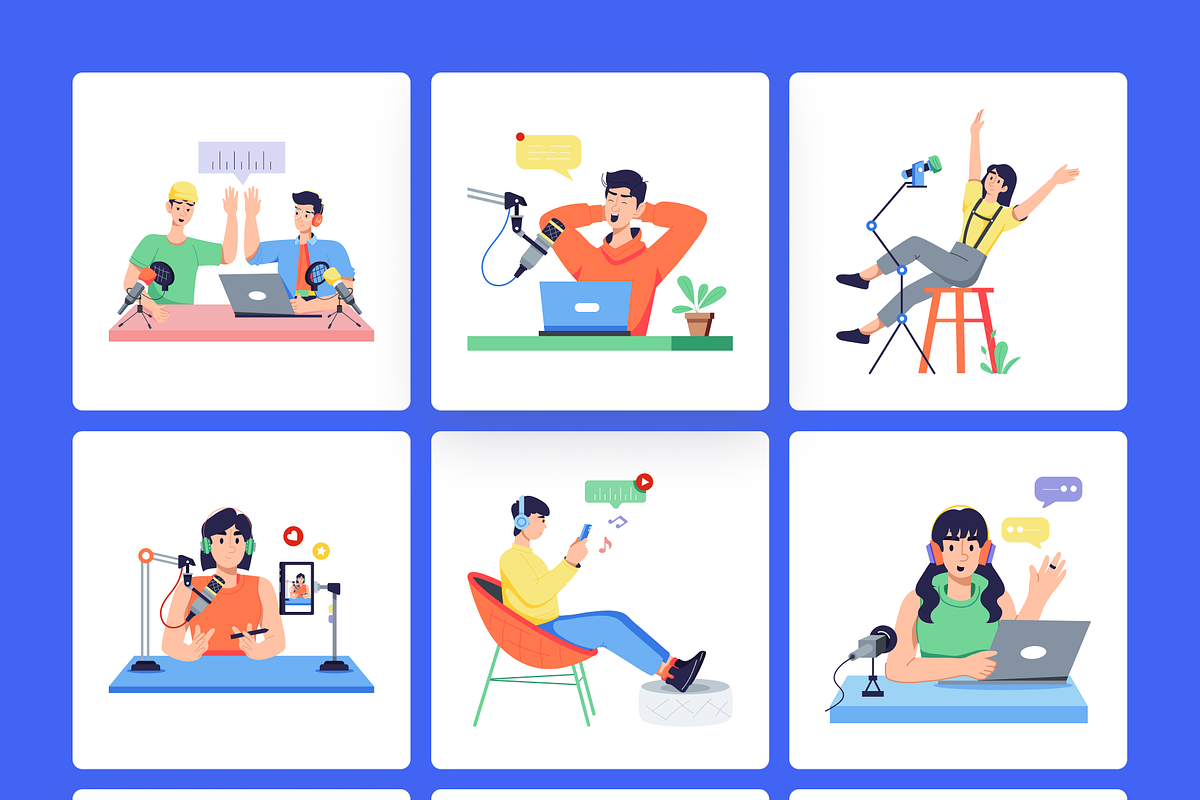 Animated Webinar and Podcast, a Person Illustration by Prosymbols (Photo 7 of 11)