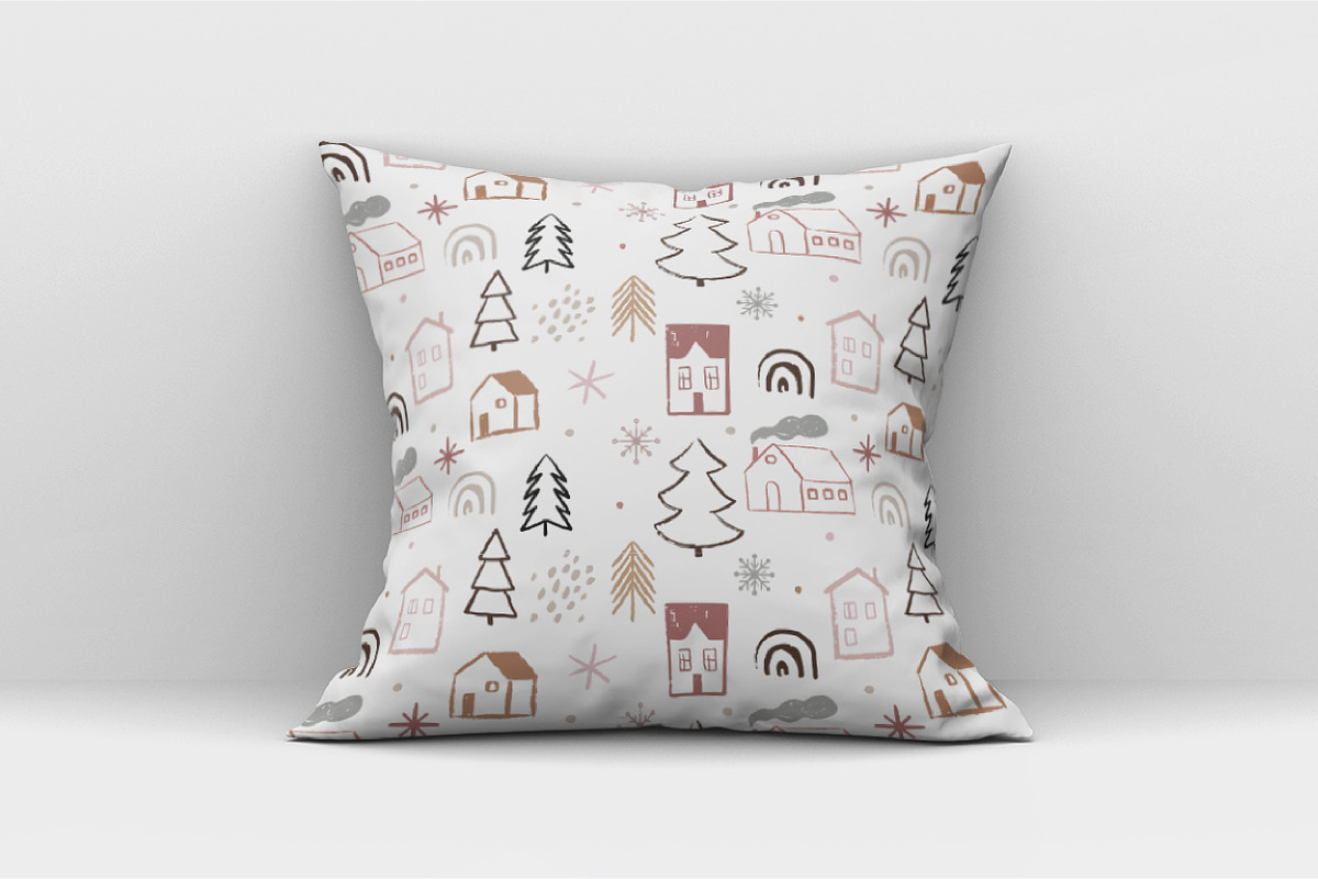 Hand Drawn Xmas Elements & Patterns, a Pattern Graphic by Marish (Photo 4 of 8)