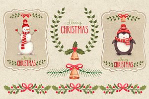 Cute Christmas Illustrations Pack