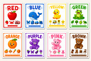 Colors and Shapes Flash Cards, a Stationery Template by Designmela01 (Thumbnail 2 of 5)