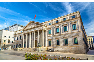Congress of deputies in madrid spain containing madrid, spain, and, an Architecture Photo by Leonid Andronov