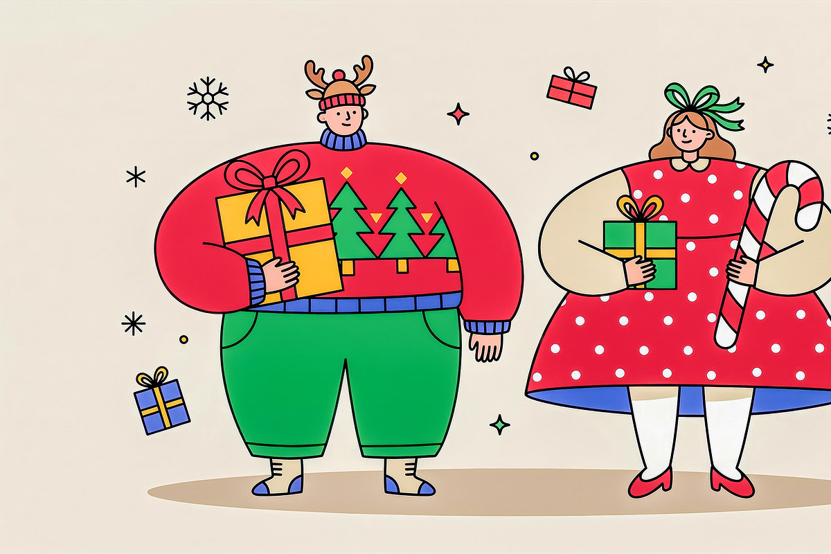 Festive Holiday Character, a Seasonal Illustration by StockVerse Creative (Photo 3 of 4)