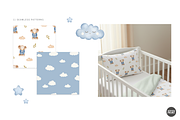 Good Night Baby Patterns Clipart, a Pattern Graphic by vatrushkaprint_store (Thumbnail 7 of 10)