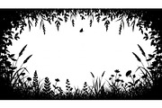 50 Garden Frame Silhouette Bundle, an Illustration by musafir_fashion (Thumbnail 29 of 51)