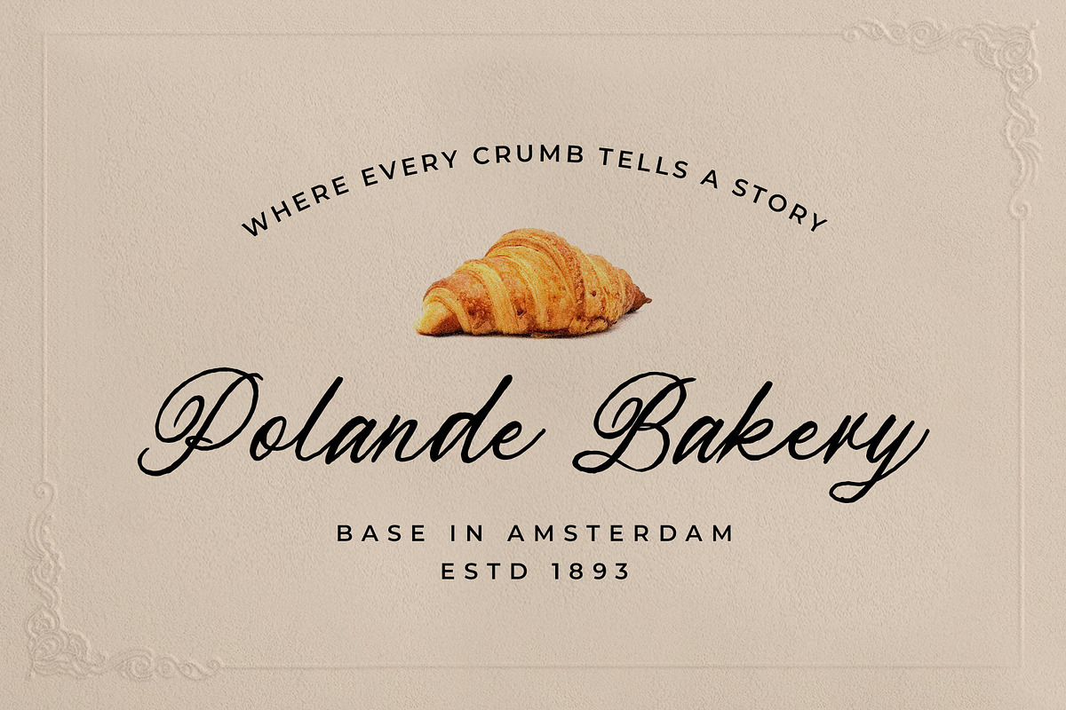 Atelier Grande Vintage Script Font, a Handwritten Font by RantautypeStudio (Photo 3 of 17)