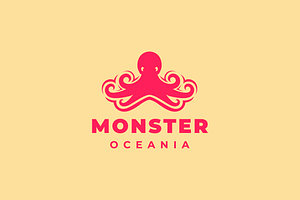 cool octopus underwater modern logo, a Branding & Logo Template by devastd