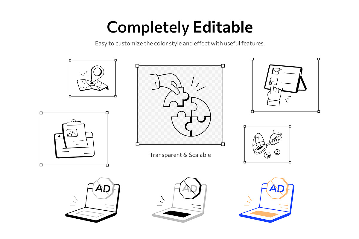 Marketing Icons, an Outline Icon by Prosymbols (Photo 3 of 7)