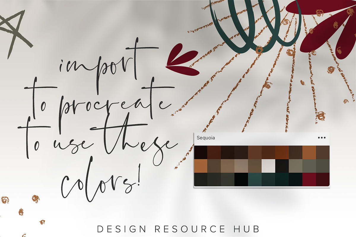 Sequoia Procreate Palette, a Palette Add-On by Design Resource Hub (Photo 3 of 3)
