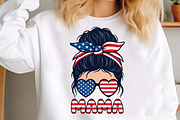 Patriotic mama 4th July PNG, an Illustration by Designking (Thumbnail 3 of 6)