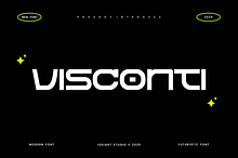 Visconti - Futuristic Font