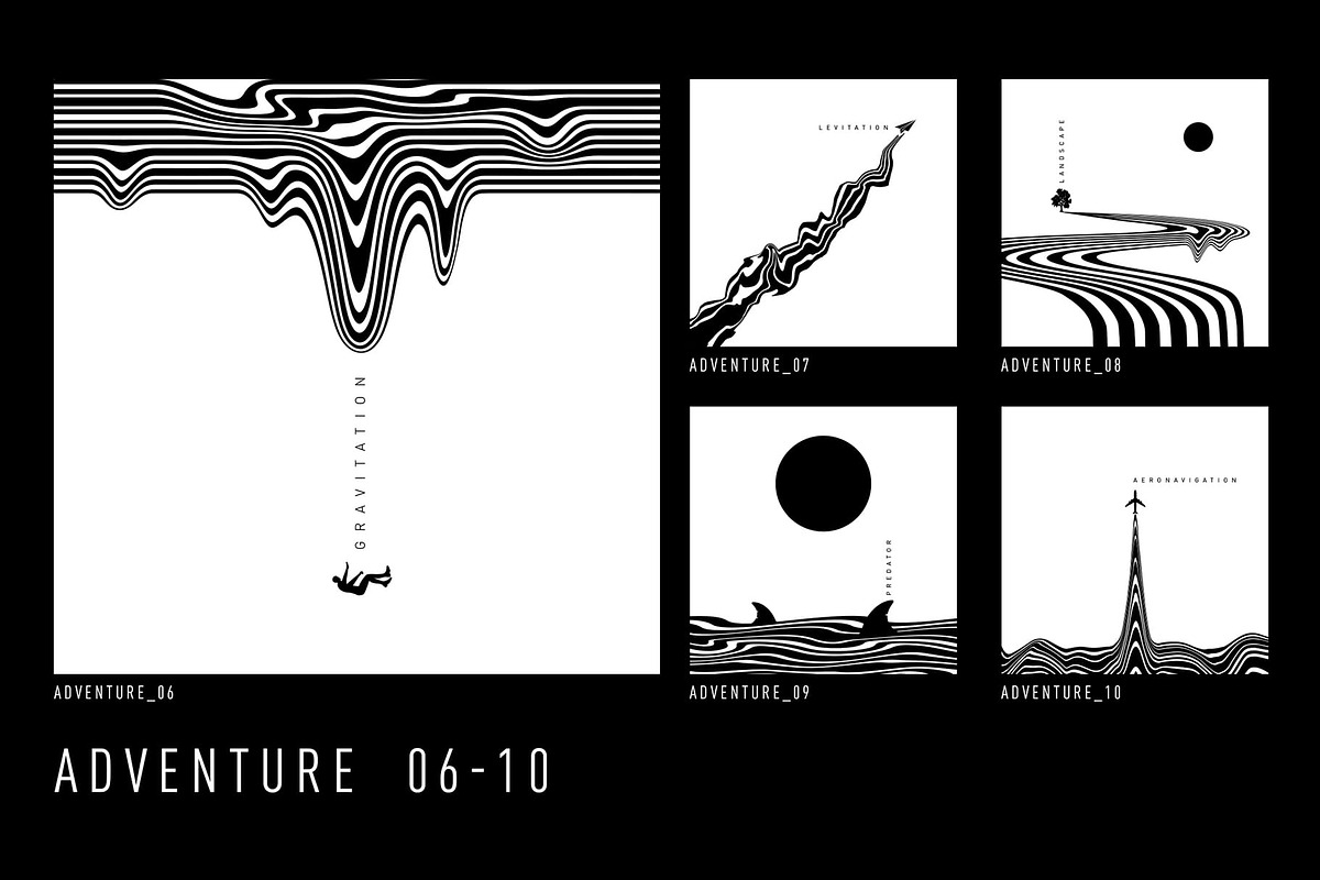 SurWave. 100 Optical Posters, an Object Graphic by Cosmic Store (Photo 4 of 19)