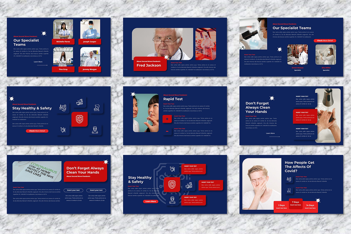 Covirus - Covid Medical  Powerpoint, a Presentation Template by Dhabee (Photo 5 of 6)