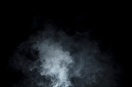 Smoke on black background