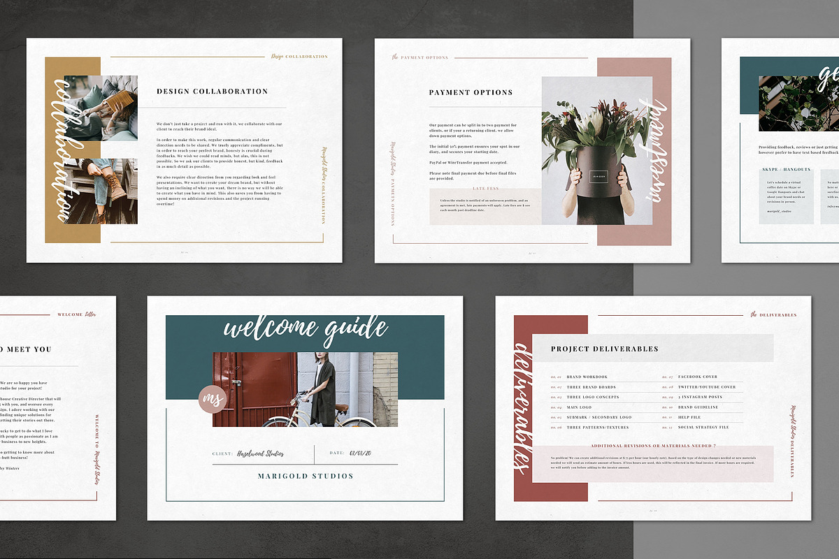 HAZELWOOD | Welcome Guide Canva, a Presentation Template by Marigold Studios (Photo 3 of 8)