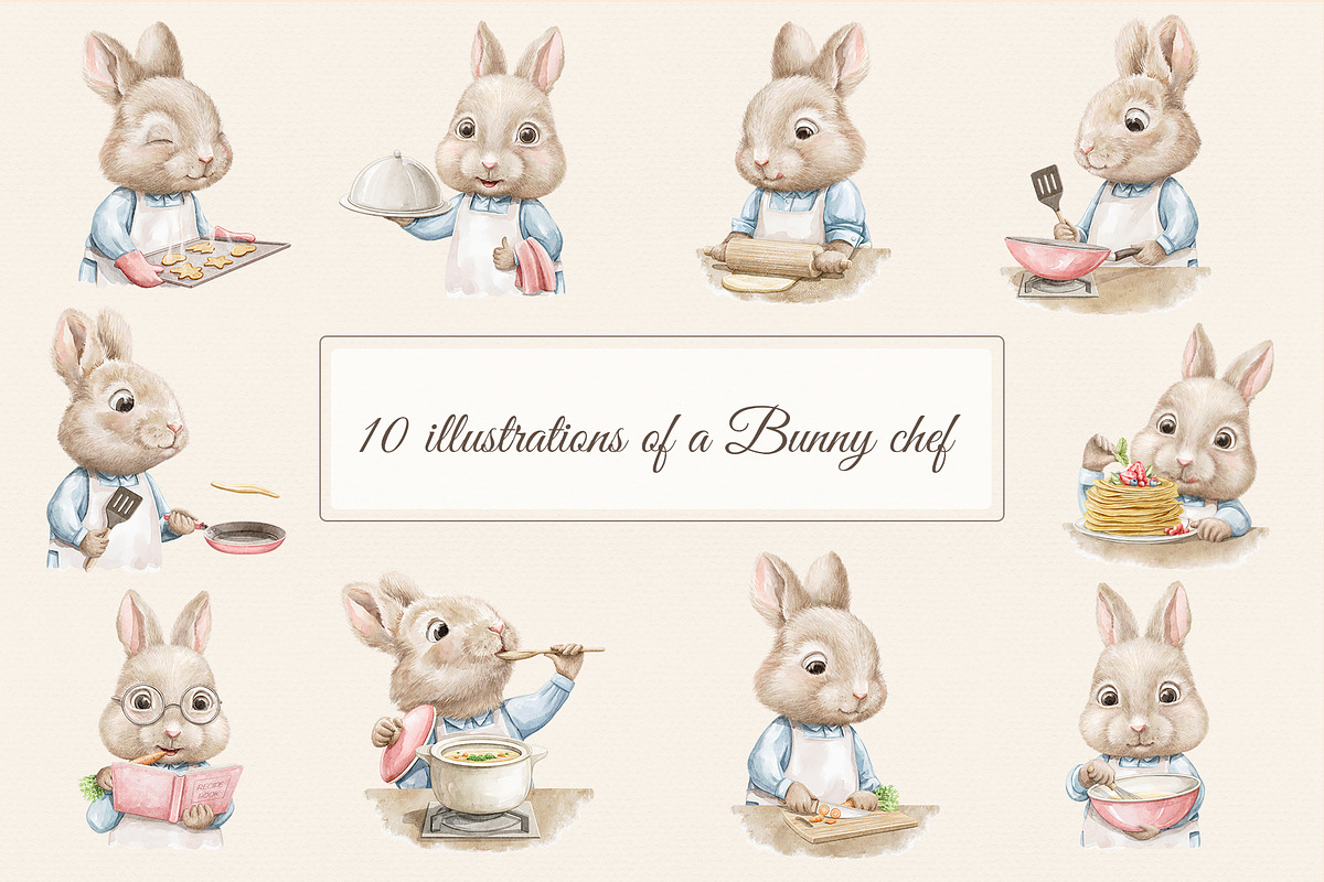 Bunny's kitchen adventures, an Animal Illustration by Mimomy (Photo 2 of 10)