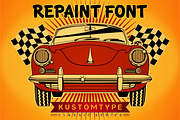 Intro Sale | Repaint & Repair Font, a Script Font by Kustomtype (Thumbnail 2 of 4)