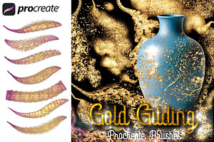 Procreate Metallic Gold Gilding