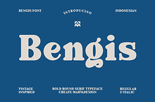 Bengis - Bold Serif Font
