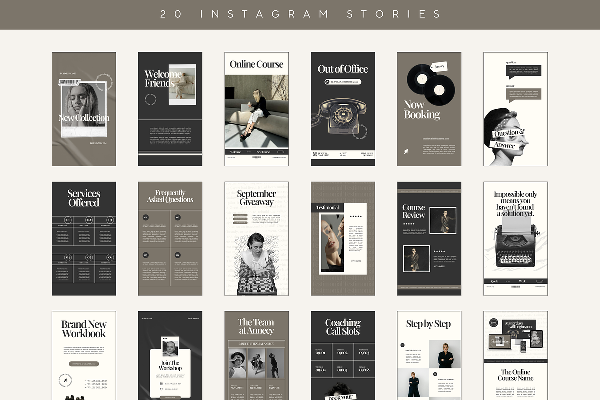 Modern Instagram Stories Posts Canva, a Social Media Template by Branding Babe Co. (Photo 4 of 7)