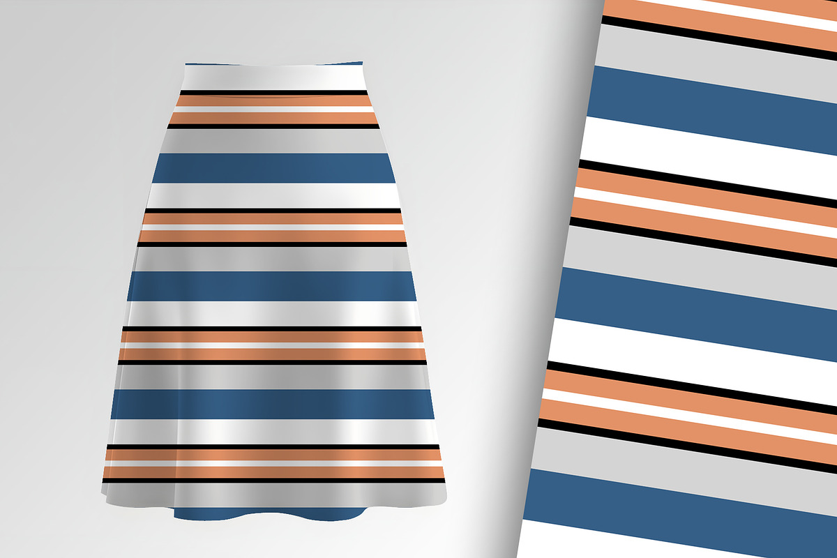 Peach Blue and Grey and Retro 60s, a Pattern Graphic by Sharon Schwalbe (Photo 1 of 5)