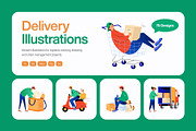 75 Delivery Flat Illustrations, a Transportation Illustration by Vectors Market (Thumbnail 1 of 11)