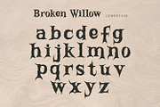 Broken Willow - Display Font, a Handwritten Font by Alpaprana (Thumbnail 8 of 10)
