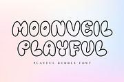 Moonveil Playful, a Handwritten Font by Letterafa Studio (Thumbnail 1 of 7)