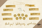 Graphics Bundle: Gold Leaves, a Templates & Theme by Jenny Hansen Suites (Thumbnail 4 of 5)