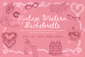 Bachelorette Illustrations & Invites