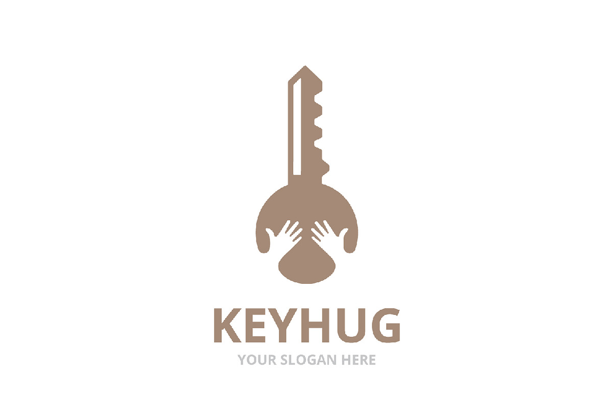 Vector key and hands logo, a Branding & Logo Template by GraphiShop