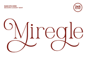 Miregle Modern Elegant Serif Font, a Serif Font by Rasio Studio (Thumbnail 1 of 11)