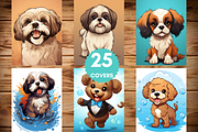 Puppy Coloring Pages for Kids, a Brochure Template by LA Design (Thumbnail 2 of 10)