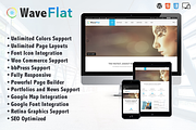 Wave Flat - Mutipurpose Theme, a WordPress Template by wavesnow (Thumbnail 1 of 4)