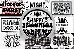 Halloween Craft Font Bundle