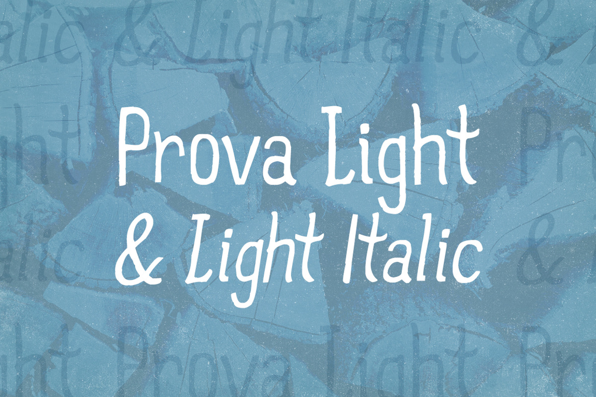 Prova Light & Light Italic preview 3