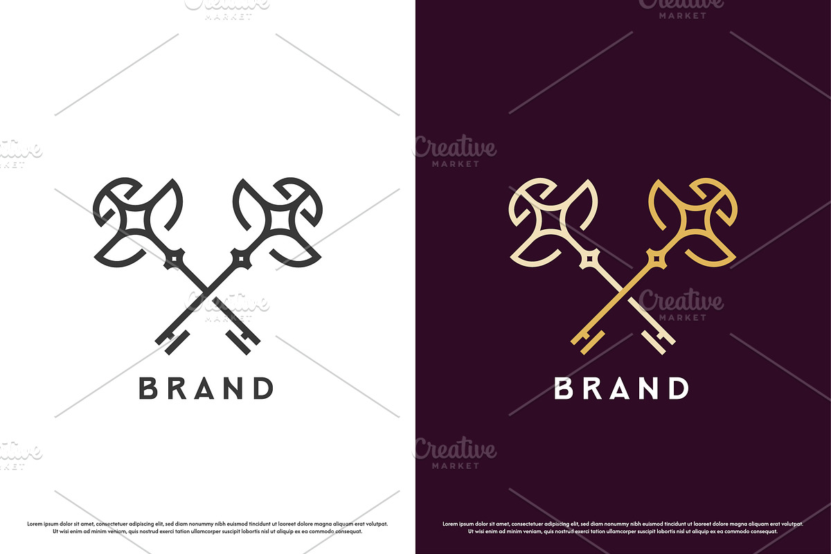 Royal Key Vintage Logo Design Icon, a Branding & Logo Template by Morvana Crew