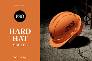 Hard Hat Mockup, a Hat Mockup by PopotLane