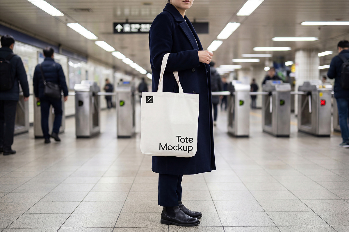 Totebag Mockup DV-AP003, an Apparel Mockup by Divided.co (Photo 1 of 2)